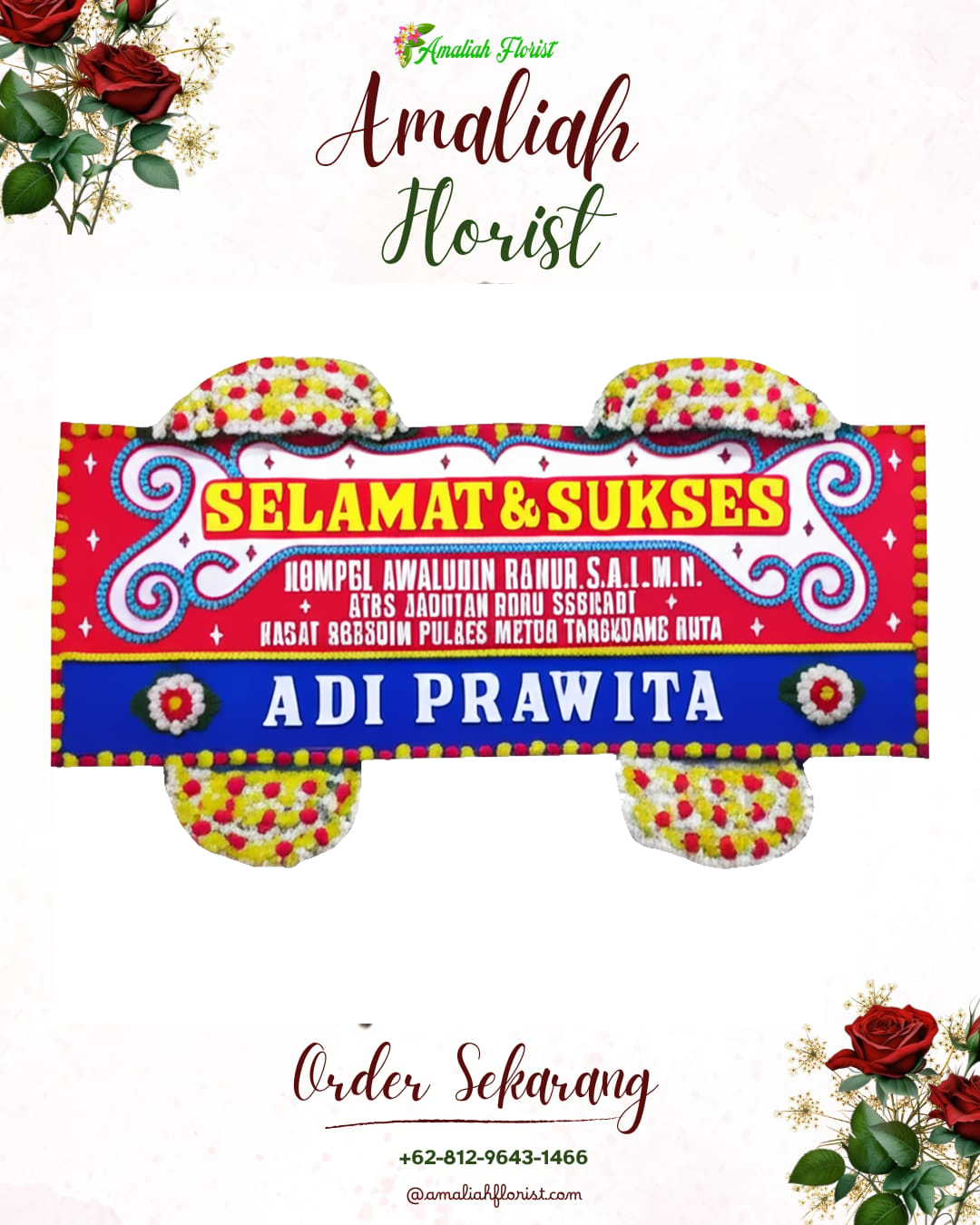 Papan Bunga Ucapan Selamat Kasiman